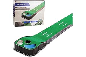 LYNXFLEX Golf Putting Mat Set 106''(270cm) x 15.3''(39cm) + Return Path in Gift Box Indoor Outdoor