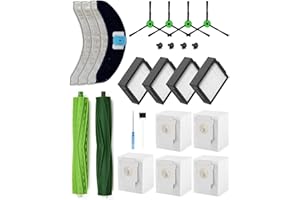 Yivy Ricambi per iRobot Roomba Combo j7+/ Combo j9+/ Combo 10 Max: 2 Spazzola Principale, 4 Spazzole Laterali, 4 Filtri HEPA, 5 Sacchetti, 4 Panni (Combo J7/J9/10 Max -21 Pcs)