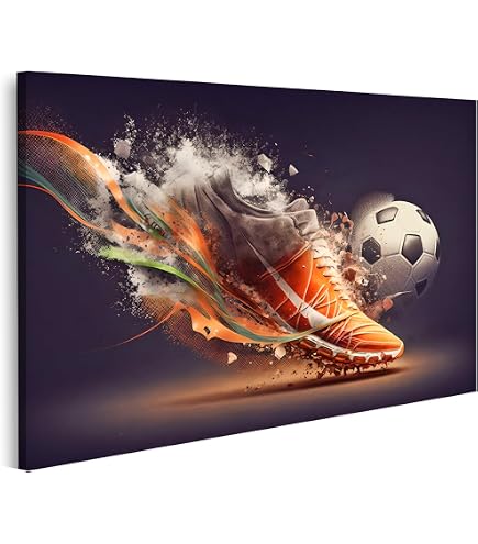 Quadro Sportivo Motivazionale Per Parete, 40x30 Cm, Stampe Su Tela Per Ragazzi E Uomini, Tema Calcio E Baseball, Decorazione Rustica Per Camera, Palestra E Club