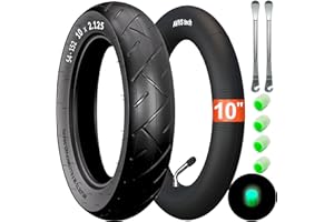 AVVS TECH 12 1/2 x 2 1/4 (57-203) Pneu DIN 57-203 et chambre à air 12" 12 1/2 x 2 1/4 57-203, avec valve coudée en acier inoxydable 45° AV, avec leviers de montage, compatible avec roues de 12" avec pneus DIN