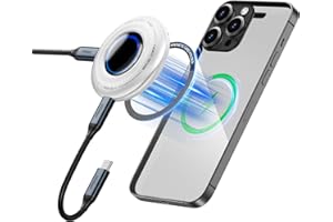 Fikwot FP108 500GB SSD esterno con PD-100 W e 2050 MB/s, USB 3.2 Gen2x2 con anello magnetico, riproduzione durante la ricarica, compatibile con iPhone 15/16, Steam Deck, Switch Lite e altro ancora!