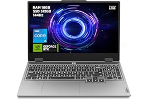 Lenovo LOQ 15IRX10 - Ordinateur Portable Gaming 15.6'' FHD (Intel Core i5-13450HX, RAM 16Go, SSD 512Go, NVIDIA RTX 5050 8GB, sans Système d'Exploitation) Clavier rétroéclairé AZERTY Français - Gris