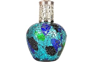 AIRDRAGON - Lampada profumata catalitica “Aquarius”, vetro a effetto mosaico, altezza di circa 15 cm