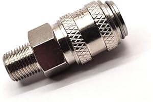 DELTA-P LTD Tipo Rectus 21 - Conector rápido hembra con roscas macho BSPT de 0,63 cm utilizadas en sistemas de postes alimentados por agua