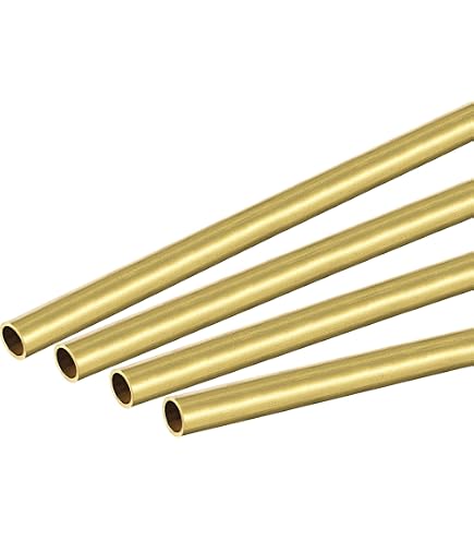 METALLIXITY Tube Cuivre 4mm OD X 0.2mm Épaisseur X 300mm Longueur - Lot De 4 Pièces Pour Bricolage, Ameublement Et Créations
