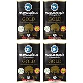 MarmaraBirlik Gold Doğal Salamura Siyah Zeytin, XL Boy, 800g Net Ağırlık, 4'l&uuml; Teneke Kutu