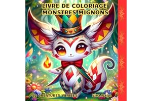 Livre de Coloriage de Monstres Mignons: Découvrez 52 Créatures Variées Kawaii, Fantastiques et Bizarres, Idéales pour se Détendre et Déstresser, pour ... Un Passe-temps Agréable, Amusant et Créatif.