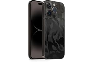TF Skins kompatibel mit iPhone 15 Pro, Skin Schutzfolie für die Rückseite, super dünn und resistent (Shadow Black)