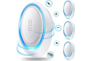 DOBWGXZ Ultrasuoni per Topi 6 Pack，Repellente Ultrasuoni Anti Zanzare, Elettrico Ultrasuoni Antizanzare, Repellente Ultrasuoni per Anti Topi, Zanzare, Scarafaggi, Formiche, Ragni, Roditori