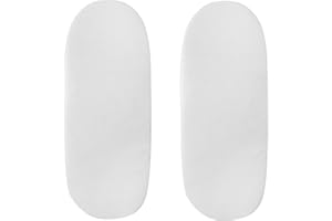 Cuddles Collection Moses Basket Fitted Sheet (White, Pack of 2)