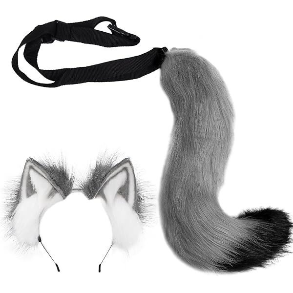 Déguisement Renard Adulte BDSHUNBF - Queue, Oreilles, Gants, Pour Halloween, Cosplay Ou Fête