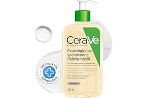 CeraVe Feuchtigkeitsspendendes Reinigungsöl, Intensive und langanhaltende Feuchtigkeit für normale bis sehr trockene Haut, Reinigung für Körper und Gesicht, mit 3 essenziellen Ceramiden