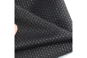 EN AYUL Anti Slip Fabric with Silica Gel,Non-Slip Fabric 150CM Wide Anti-Slip Fabric for Sewing Carpet Mattress Slipper Sofa Cushion (150x50cm,Black)