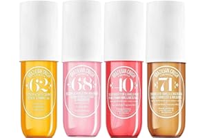 ORGRUL 4 Pezzi di profumo brasiliano, Janeiro Bodyspray, spray profumato a lunga durata, Body Splash per donne, eau de toilette, idratante idrata la pelle, i capelli e il corpo