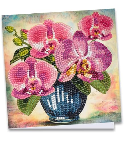 Ideen Mit Herz Tarjeta De Felicitación De Diamond, DIN A4 (21 X 29,7 Cm), 370 G/m², Incluye Sobre Y Herramientas (madre De Conejo Y Niño