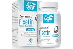 CESTFILO Liposomal Fisetin with Quercetin 1200mg | Powerful Anti Aging & Rejuvenating Supplement | Non-GMO & Gluten Free | (60 Count, Pack of 1)