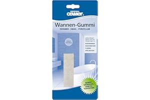 Cramer Reinigungs-Gummi, Wannen-Gummi für Sanitär-Keramik, Email, Porzellan Oberflächen, 80 x 20 x 22 mm, 83960 0