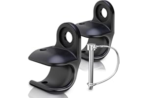 NICEDACK Embrayage de remorque de vélo pour remorque Thule - pour remorque Thule - pour modèles Thule Chariot(Noir, 2 pièces)