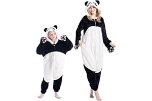 DarkCom Animal Onesie pour Enfants et Adultes,Vêtements de Nuit Combinaison Parent-Enfant Cosplay Halloween Kigurumi Costume Pyjama de Noël