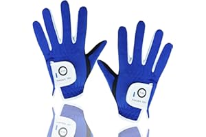 FINGER TEN Gant De Golf Enfant Poignée de Pluie Tous Temps Respirant Deux Mains Value Pair, Gants Golf Temps Doux Et Confortable du Sport en Plein Air Garçon Fille