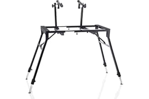 MUSIC STORE B-99 TN A, Stabiler Keyboardständer, 2 Auflagen, Höhenverstellbar, Schwarz, 12.8 kg