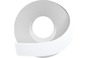 GSCIT Club White Melamine Edge Banding, 38mm x 15.24m Wood Edge Banding with Hot Melt Adhesive Pre-glued Cabinet Edge Banding Flexible Veneer Edging for Plywood Furniture Table