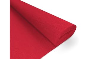 Interdruk Papel crepé Premium 107 Czerwony 200 x 50 cm, Color Rojo BIKW107