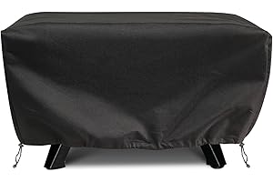 DUDSOEHO Pizza Ofen Abdeckung für 13 Gas Pizza Ofen - 55x55x27cm 600D Oxford Tuch Abdeckung wasserdicht und Dual verstellbare Kordelzug winddicht