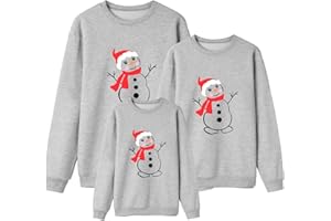 ZZHZGZ Weihnachtspullover Familie Set Ugly Partnerlook Pärchen Weihnachten Pullover Warm Winter Herren Sweatshirt Ugly Christmas Pullis Damen Kinder Jumper Weihnachtspullis Winterpullover