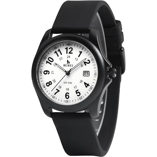 BUREI Orologio Militare Uomo 40mm - Analogico Al Quarzo Con Data E Cinturino Nylon