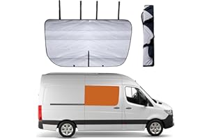 ‎LIVING IN A BUBBLE Living in a Bubble Isolierte Verdunkelungs-Schiebetürfensterabdeckung für Mercedes Sprinter (2007-Aktuell) - Der unverzichtbare Sonnenschutz und Komfort für Ihr Van-Leben