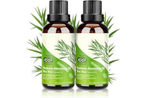 TATERO Aifanciey Tea Tree Oil Puro 100% Olio Essenziale Tea Tree 2 PACK - Olio di Acne Olio Essenziale di Albero del Tè Naturale Anti Acne e Brufoli Aromaterapia 30ML