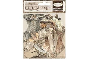 Stamperia - Éphémère pour le scrapbooking, les albums, la fabrication de cartes, le bullet journal et plus, les découpes de papier adhésives, facile à appliquer, parfait pour les loisirs, les travaux