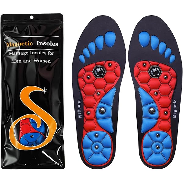 Semelles Magnétiques Acupression EVA - Soulagement Fasciite Plantaire, éperon Talon, Pour Hommes Et Femmes