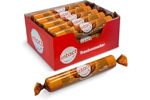 ‎INTACT intact Traubenzucker (Cola, ohne Koffein) Rolle 15 St. • Multipack (15 x 40g) Traubenzucker Bonbons • 100% Vegan