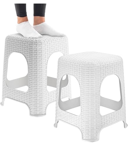 Tabouret WENKO Comiso noir mat plastique avec assise rembourrée 3-en-1