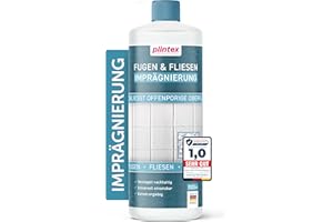 PLINTEX® Dusche & Bad-Dicht 1L - Fugen- und Fliesen Imprägnierung für Dusche & Bad - Langanhaltende Fliesen Versiegelung mit Lotuseffekt gegen Kalk & Schmutz - Transparent & Geruchsneutral