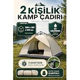 SEYONİ Outdoor AC6634 Otomatik Kamp &Ccedil;adırı 200X150X120 cm &Ccedil;ift Katmanlı Su Ge&ccedil;irmez Kolay Kurulum