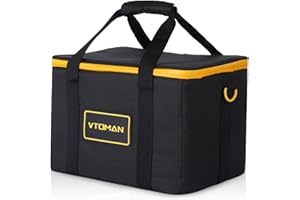 VTOMAN Bolsa de transporte para estación de energía portátil, color negro (estación de alimentación portátil no incluida)