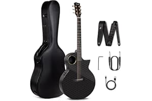 enya Enya X4 PRO - Guitarra de fibra de carbono, 41 pulgadas, EA-X4E, guitarra profesional para niños, adultos, principiantes, tocar y cantar