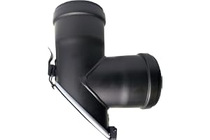 FIREFIX R80/VT pelletofrör, 80 mm, svart, T-stycke