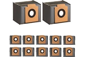 YTUGIL 12 Pack X10 Pro Omni Dust Bags Compatible With Eufy Bags, X8 Pro Bag, for Eufy Robot Vacuum Bag, Large Capacaity Disposable,3 Layer Construction to Prevent Tearing