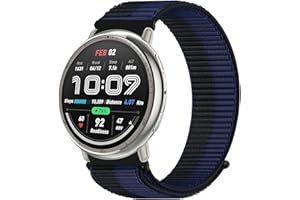 OUTPUTBT Nylonowa bransoletka 20 mm do Amazfit Active 2 / Active / Amazfit GTS / GTS 2/2e/GTS 3/GTS 4 Mini/GTR Mini/Amazfit Bip/Bip U/Bip U Pro/Bip 3/Bip 3 Pro / Pop/Pop Pro, zapasowy pasek dla kobiet i