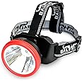 Balwaan Krishi Rechargeable BT-50 LED Headlight Torch with Three Adjustable Light Modes & Blinking Feature Used in Agriculture, Camping, Fishing, Hiking. Water-Resistant Ideal for Outdoor Activities