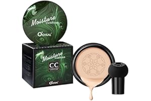 O'CHEAL Coussin d'Air BB Crème Fond de Teint pour le Maquillage du Visage - Correcteur Compact - Blanc Ivoire 01