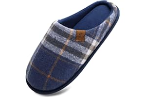 COFACE Unisex męskie damskie przytulne kapcie z pianki z pamięcią kształtu na co dzień wsuwane ciepłe buty domowe wewnątrz/na zewnątrz filcowe sandały kapcie rozmiar 4-15