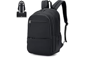 BKAZV Bagage Cabine 40x20x25 Ryanair Sac à Dos 40x20x25 Ryanair Sac à Dos Voyage pour Ordinateur Portable 14/15,6" Sac Cabine Ryanair Valise Cabine Petit Sac De Voyage Cabine Avion,Noir