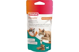 Beaphar Flexifit Bits, Integratore Articolare per Gatti, Con Omega 3 e Glucosamina, per Articolazioni Flessibili e Ossa Forti, 35 g