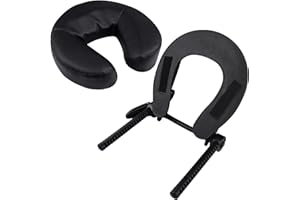 EBANKU Coussin de massage facial pour table de massage, appui-tête universel et réglable avec coussin pour tables de massage
