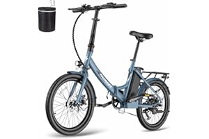 Fafrees Bicicleta eléctrica F20 Light, 20" Bicicleta Urbana Eléctrica Plegable, Motor 250W, Batería Extraíble 36V 16.75AH, Alcance 60-120 km, Unisex Adulto E-Bike